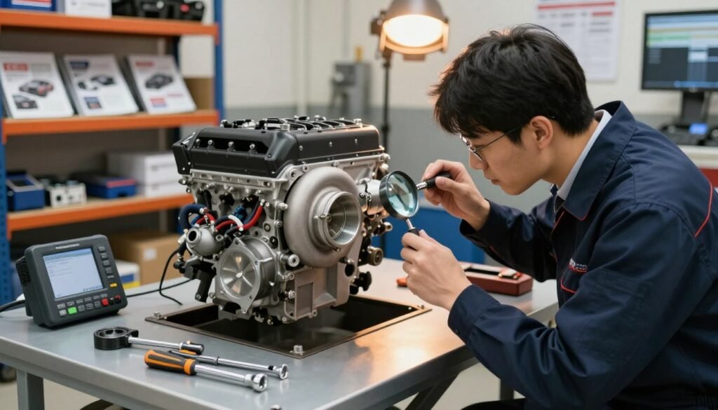 Technical inspection of a JDM Engine